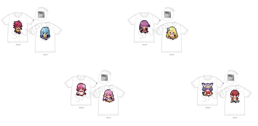 「ノーゲーム・ノーライフ」フルカラードットTシャツ(全4種)